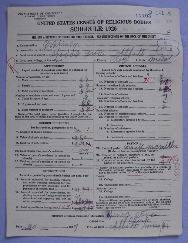 Scan of Negro Baptists: 11103