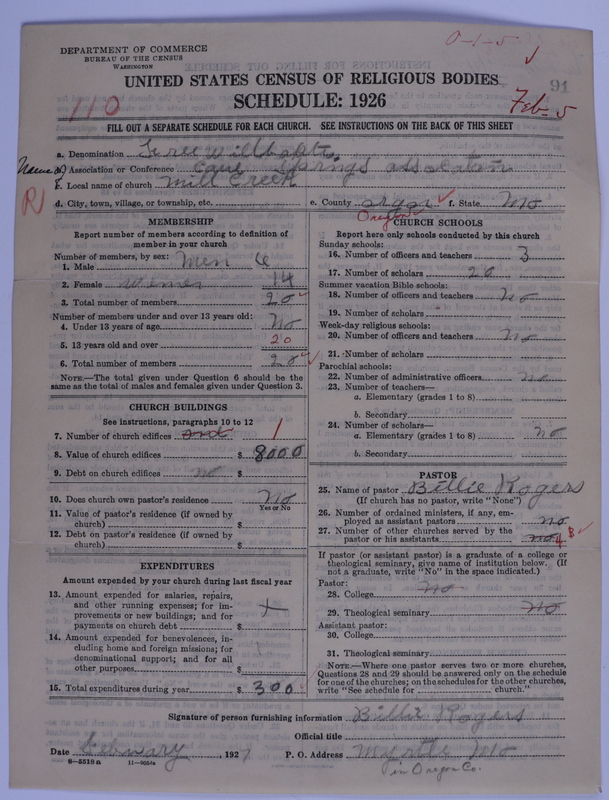 Scan of Free Will Baptists: 91