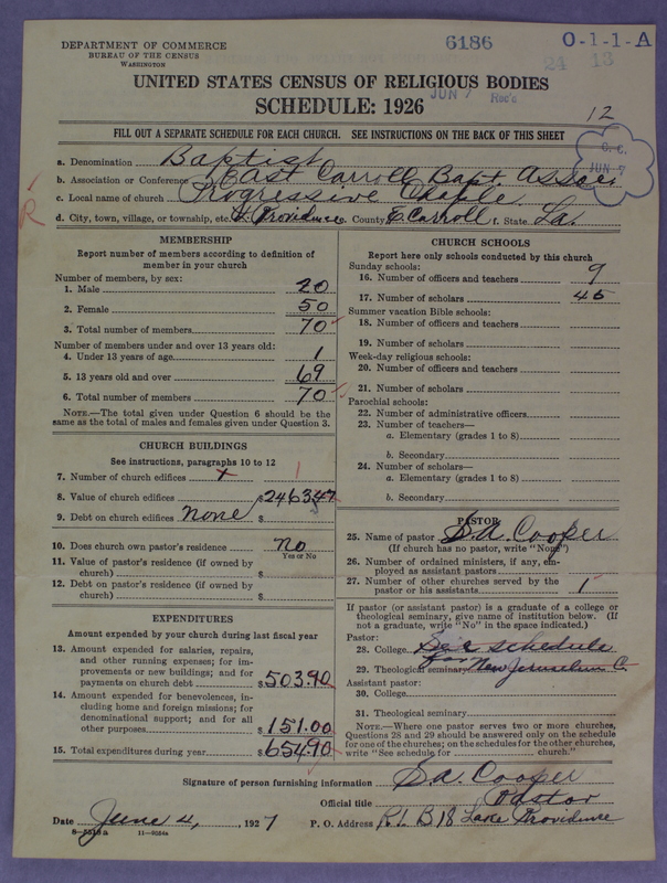 Scan of Negro Baptists: 6186