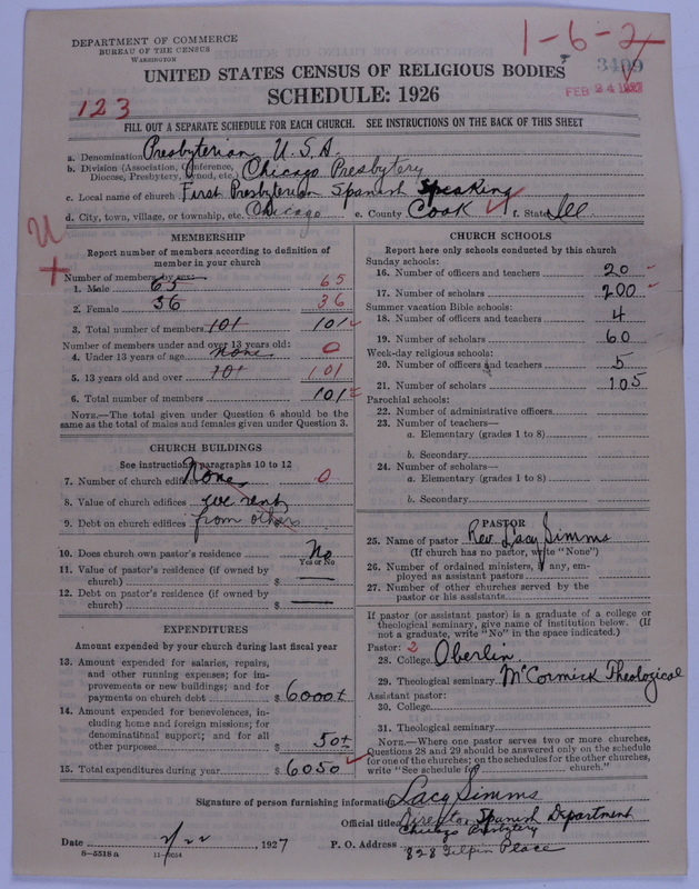 Scan of Presbyterian Church in the United States of America: 3499