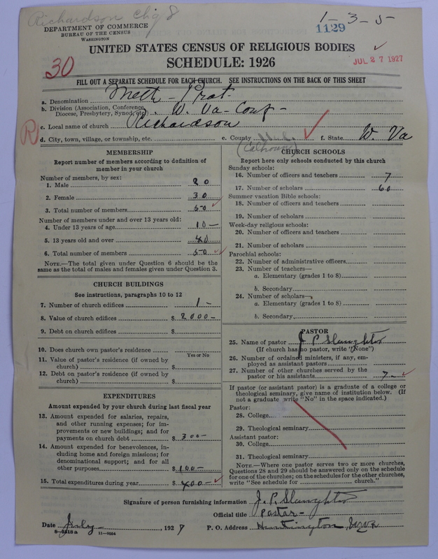 Scan of Methodist Protestant Church: 1129