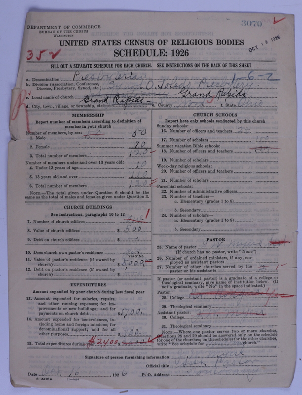 Scan of Presbyterian Church in the United States of America: 3070