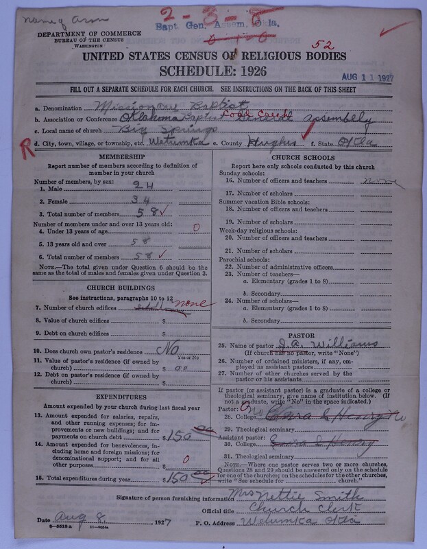 Scan of Missionary Baptist General Assembly of Oklahoma: 52
