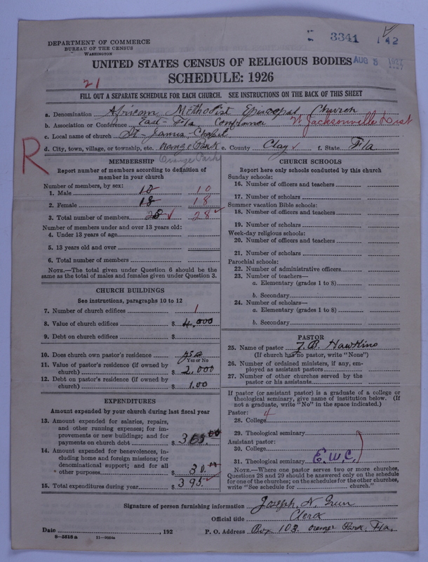Scan of African Methodist Episcopal Church: 3341