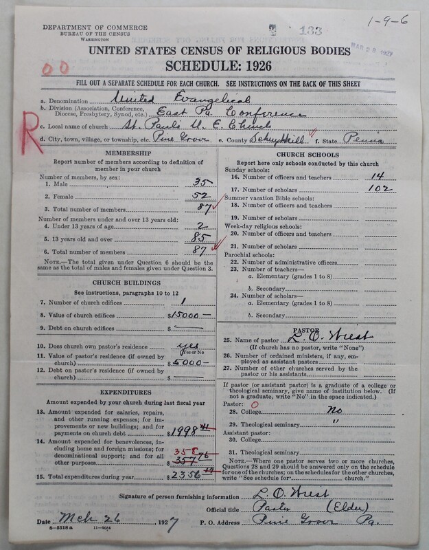 Scan of Evangelical Congregational Church: 133