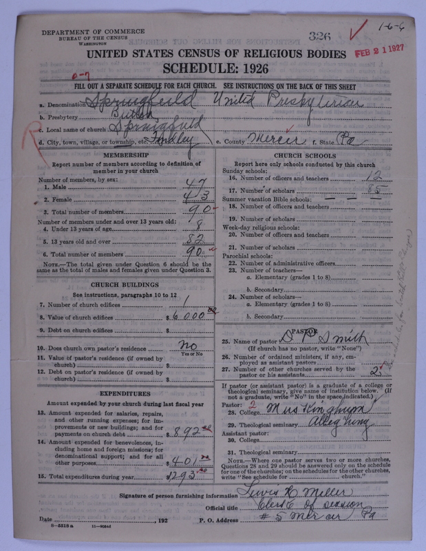 Scan of United Presbyterian Church of North America: 326