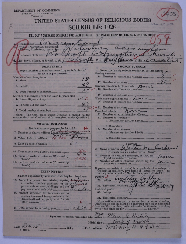 Scan of Congregational Churches: 1403
