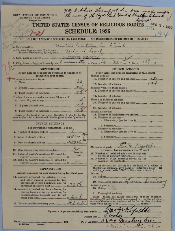 Scan of Church of the United Brethren in Christ: 727