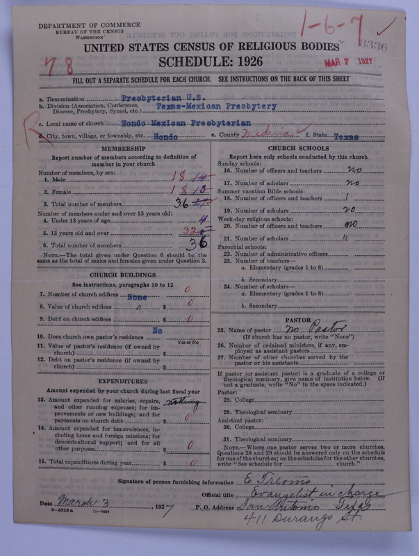 Scan of Presbyterian Church in the United States: 3336