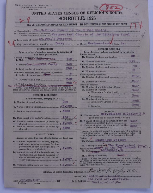 Scan of Reformed Church in the United States: 852