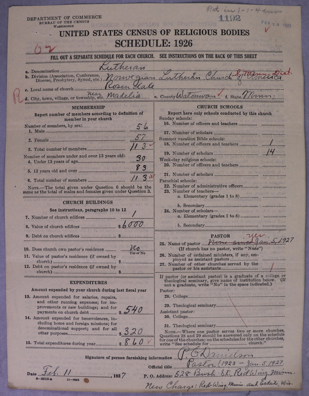 Scan of Norwegian Lutheran Church of America: 1192