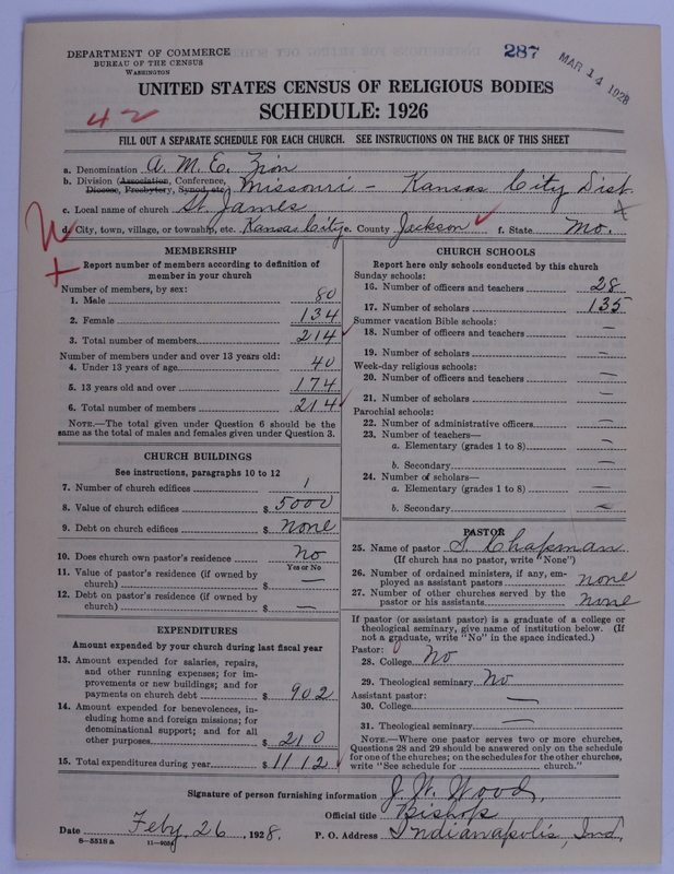 Scan of African Methodist Episcopal Zion Church: 287