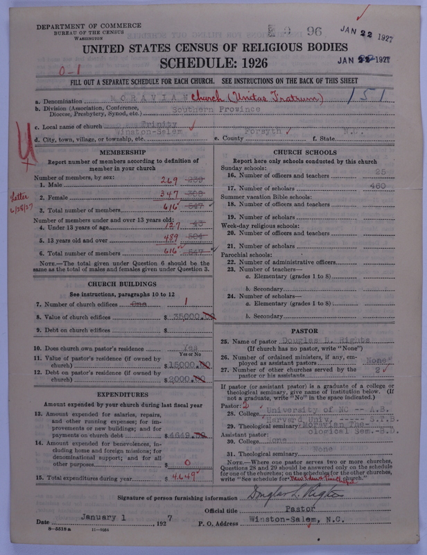 Scan of Moravian Church in America: 96