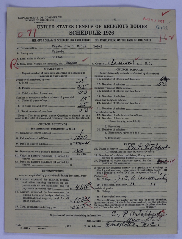 Scan of Presbyterian Church in the United States of America: 6541
