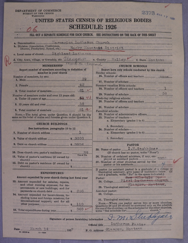 Scan of Norwegian Lutheran Church of America: 2373