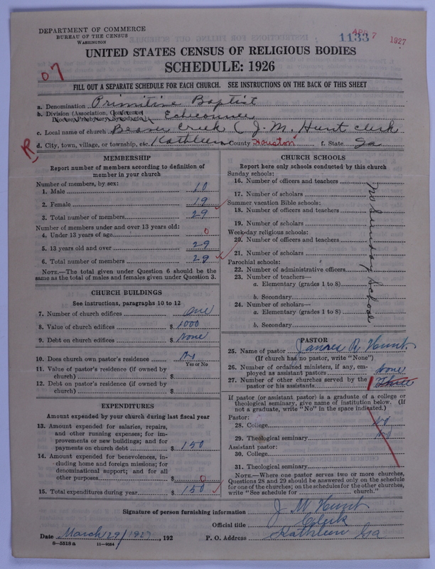 Scan of Primitive Baptists: 1133