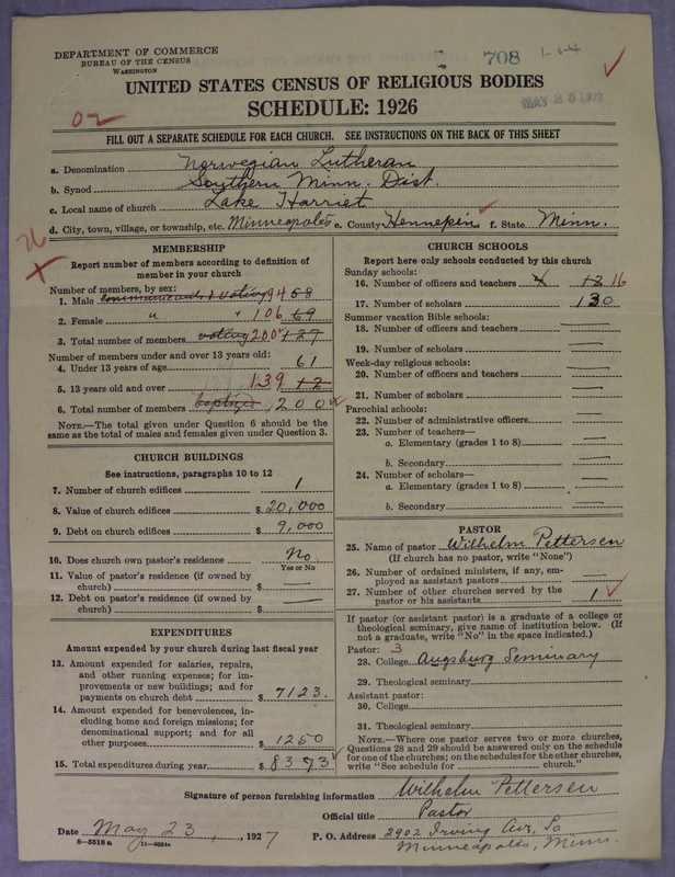 Scan of Norwegian Lutheran Church of America: 708
