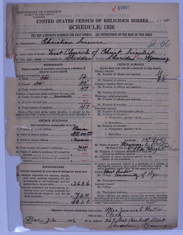 Scan of Church of Christ, Scientist: 1907