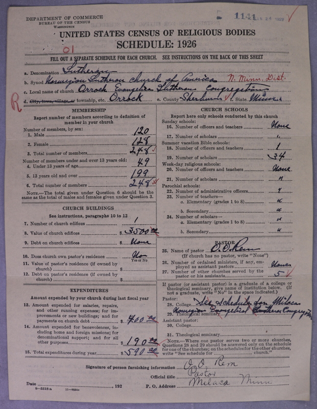 Scan of Norwegian Lutheran Church of America: 1141