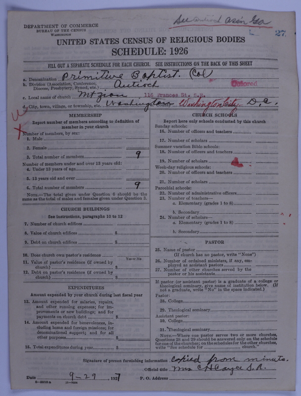 Scan of Colored Primitive Baptists: 27
