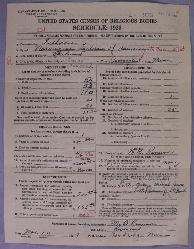 Scan of Norwegian Lutheran Church of America: 975
