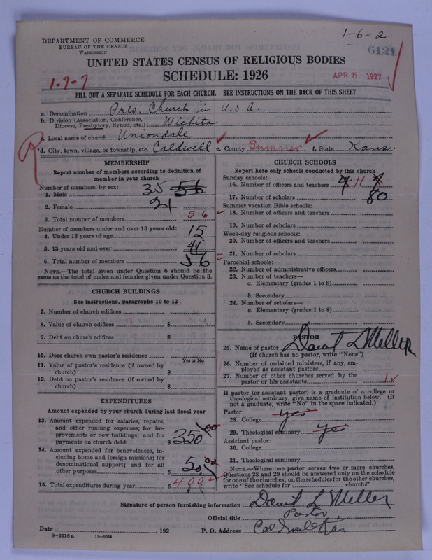Scan of Presbyterian Church in the United States of America: 6121