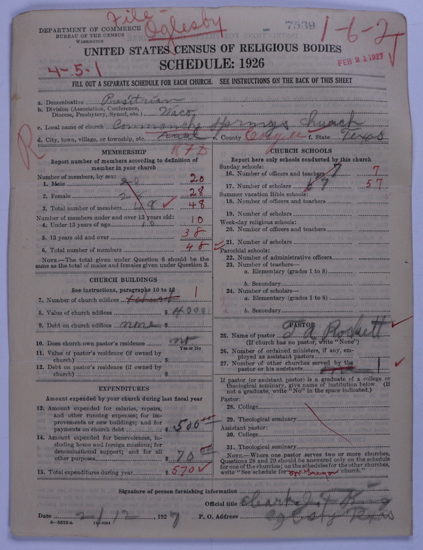 Scan of Presbyterian Church in the United States: 7539