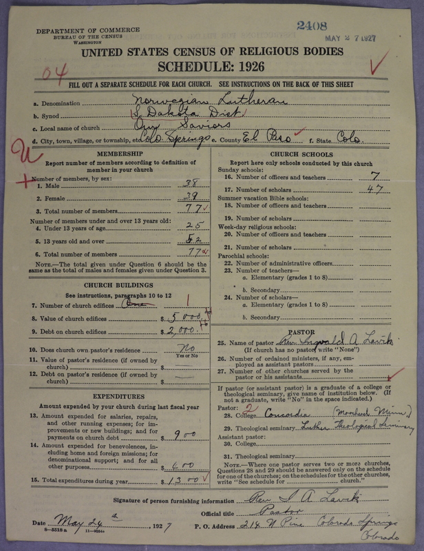 Scan of Norwegian Lutheran Church of America: 2409