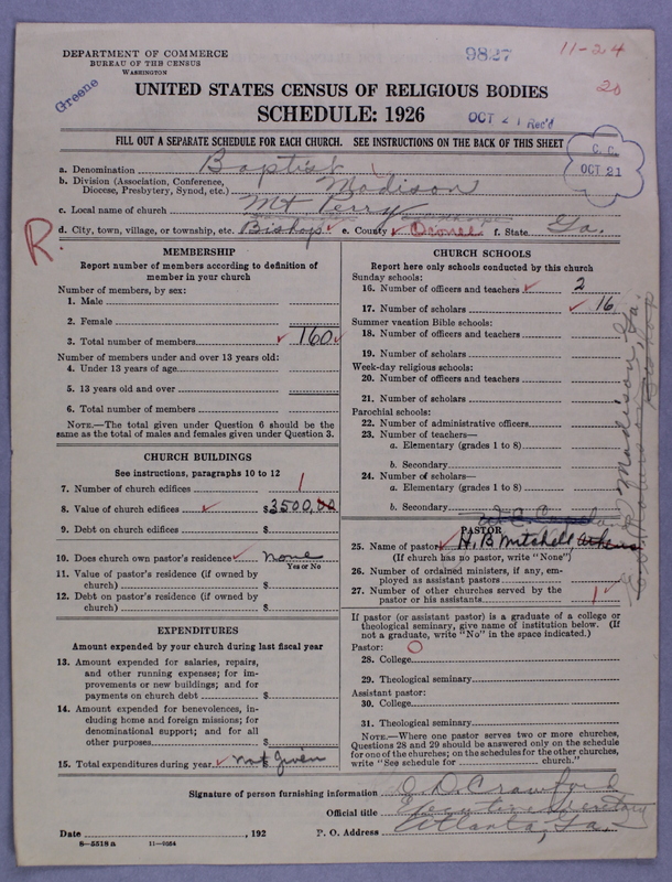 Scan of Negro Baptists: 9827
