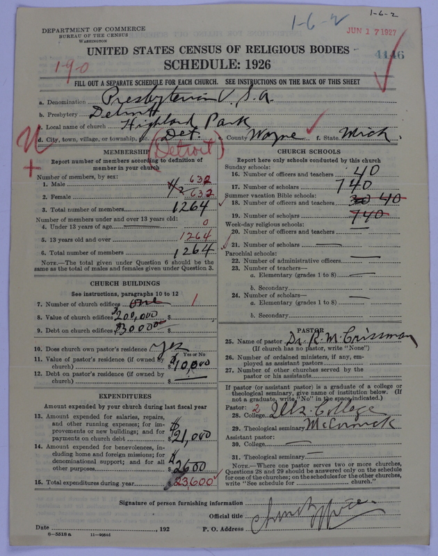 Scan of Presbyterian Church in the United States of America: 4146