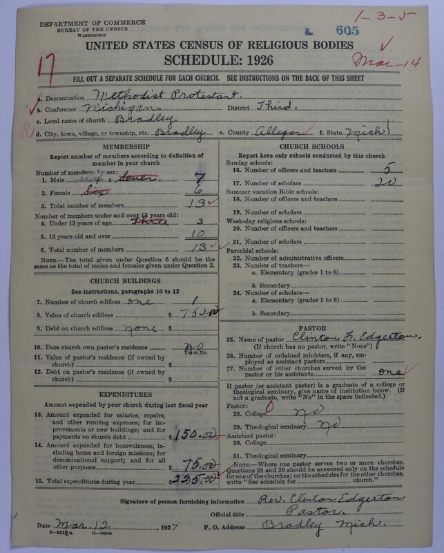 Scan of Methodist Protestant Church: 605