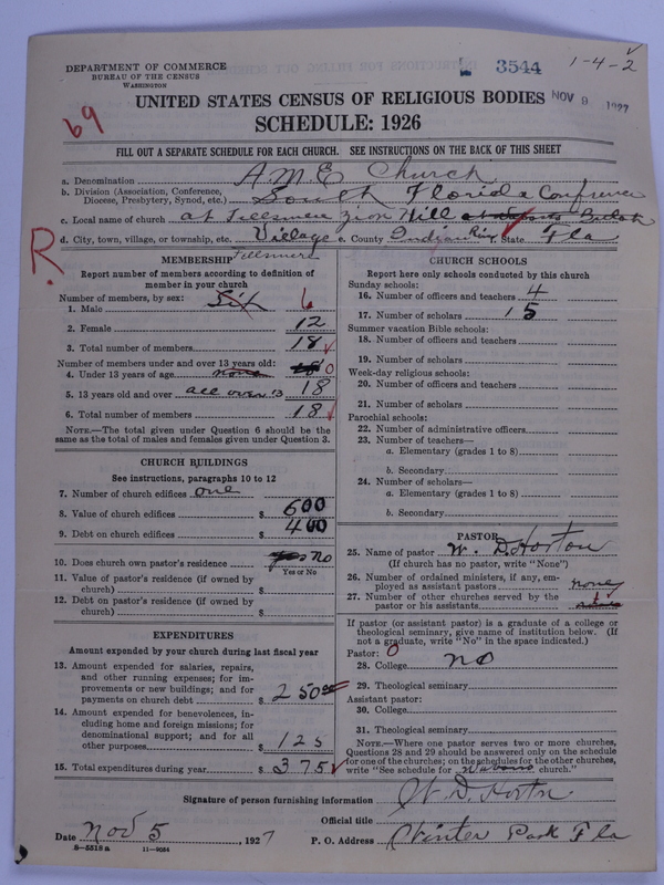 Scan of African Methodist Episcopal Church: 3544