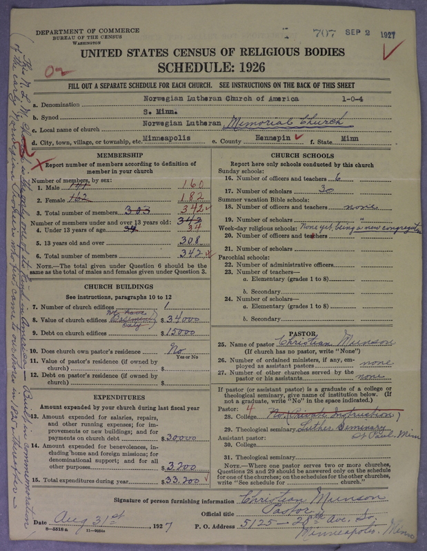 Scan of Norwegian Lutheran Church of America: 707