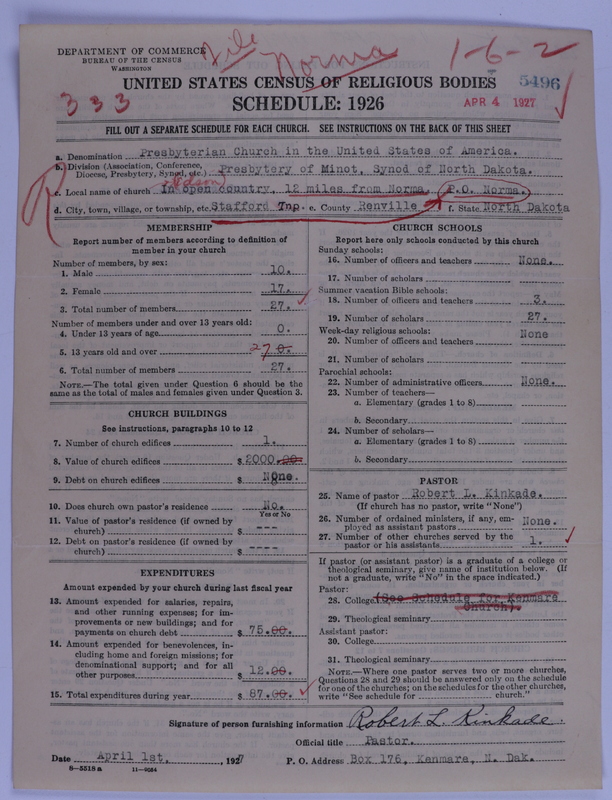 Scan of Presbyterian Church in the United States of America: 5496