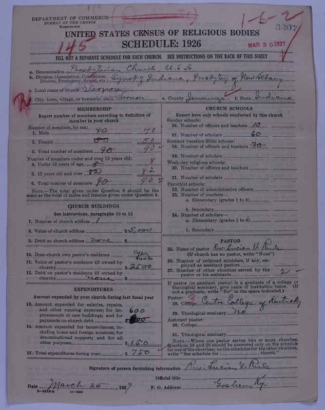 Scan of Presbyterian Church in the United States of America: 3207