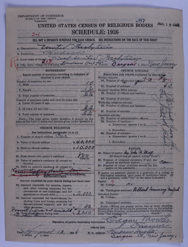 Scan of United Presbyterian Church of North America: 87