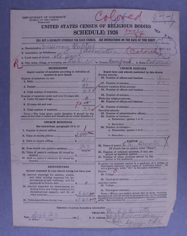 Scan of Negro Baptists: 135