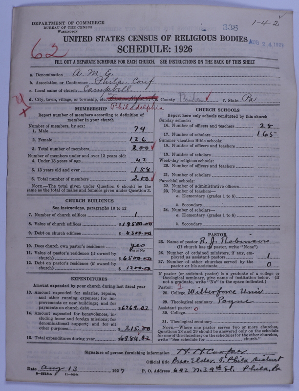 Scan of African Methodist Episcopal Church: 338