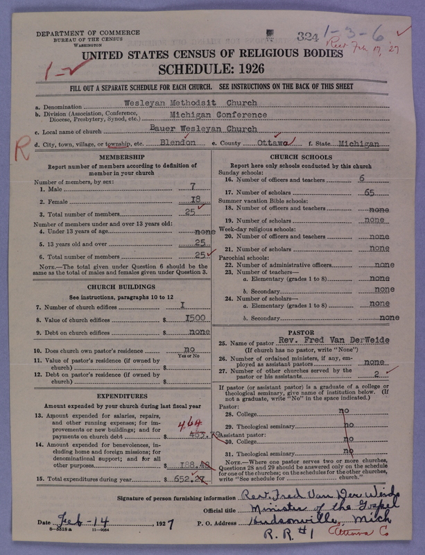 Scan of Wesleyan Methodist Connection (or Church) of America: 324