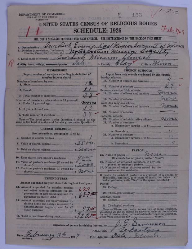 Scan of Swedish Evangelical Mission Covenant of America: 153