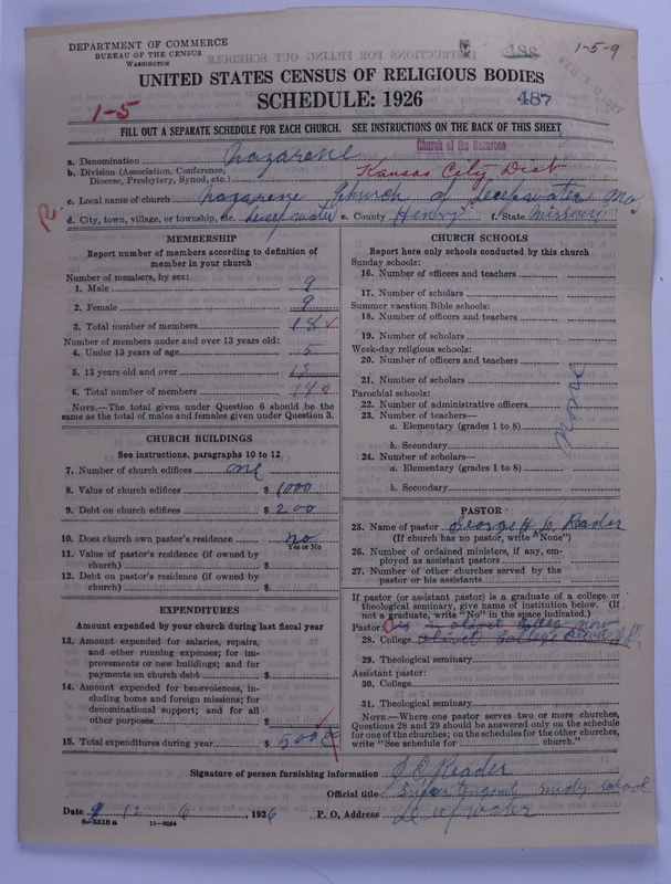 Scan of Church of the Nazarene: 487
