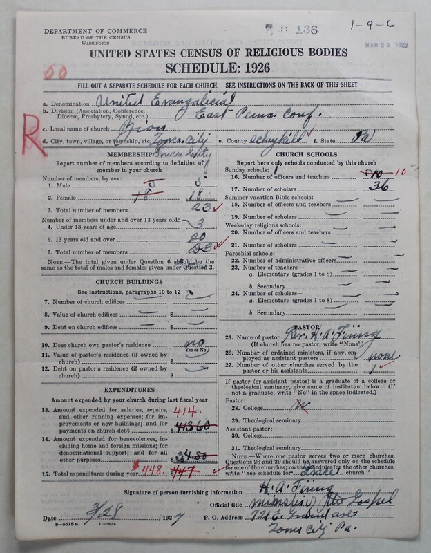 Scan of Evangelical Congregational Church: 138