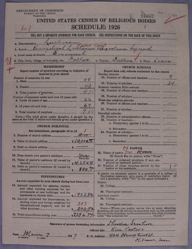 Scan of Evangelical Lutheran Augustana Synod of North America: 1062