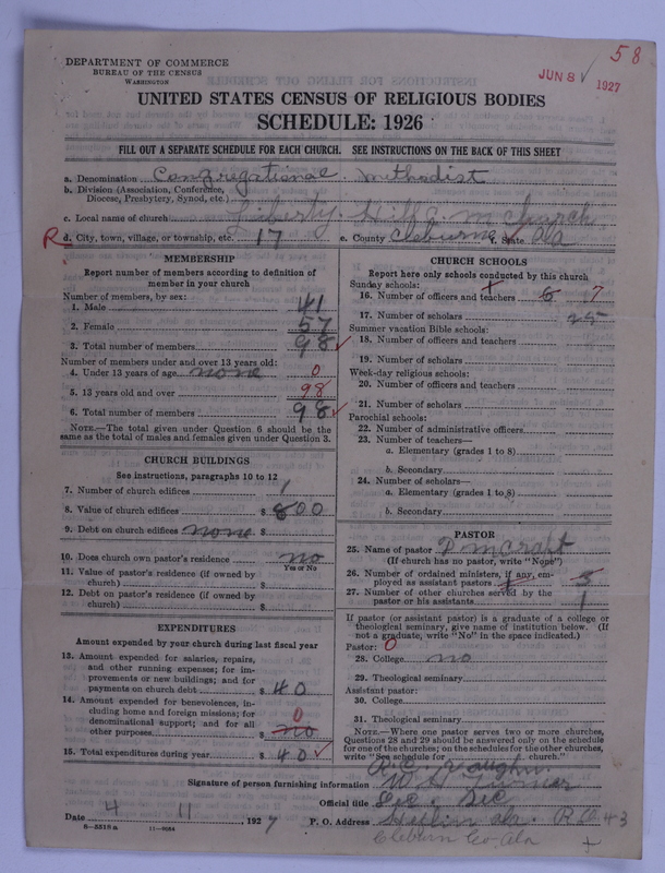 Scan of Congregational Methodist Church: 58