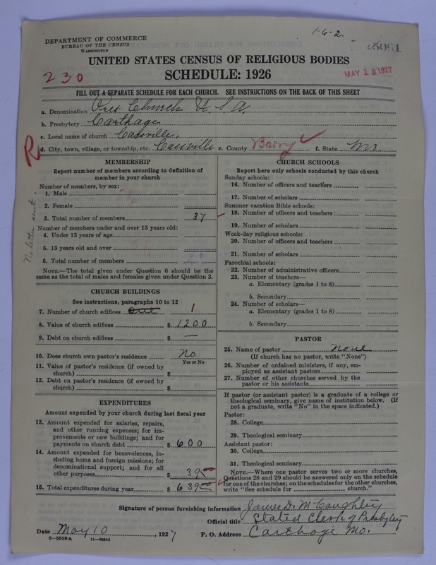 Scan of Presbyterian Church in the United States of America: 5061