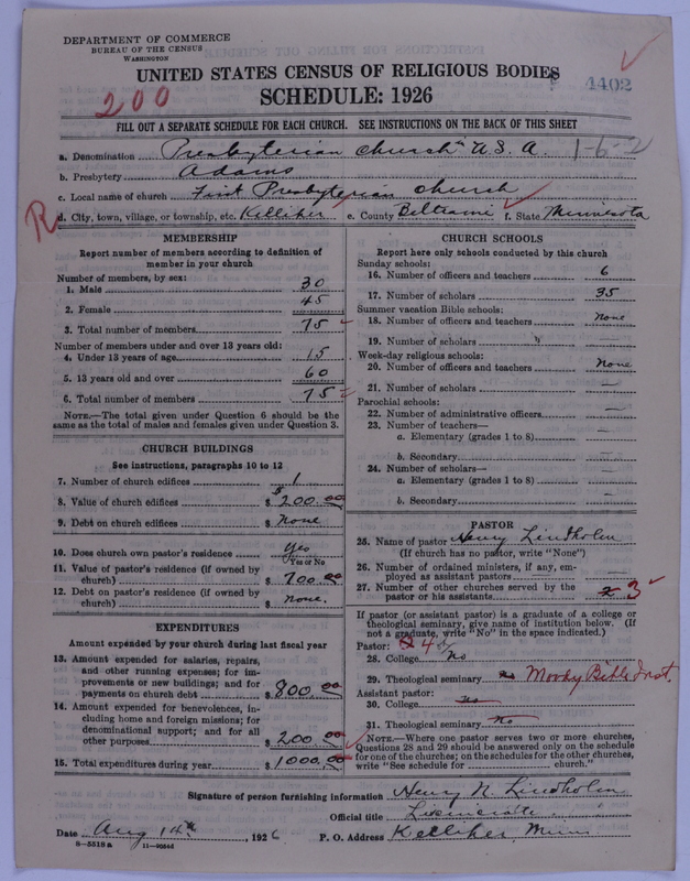 Scan of Presbyterian Church in the United States of America: 4402
