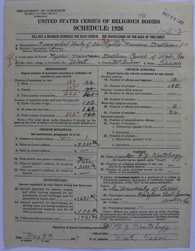 Scan of Evangelical Unity of Bohemian and Moravian Brethren in North America: 29