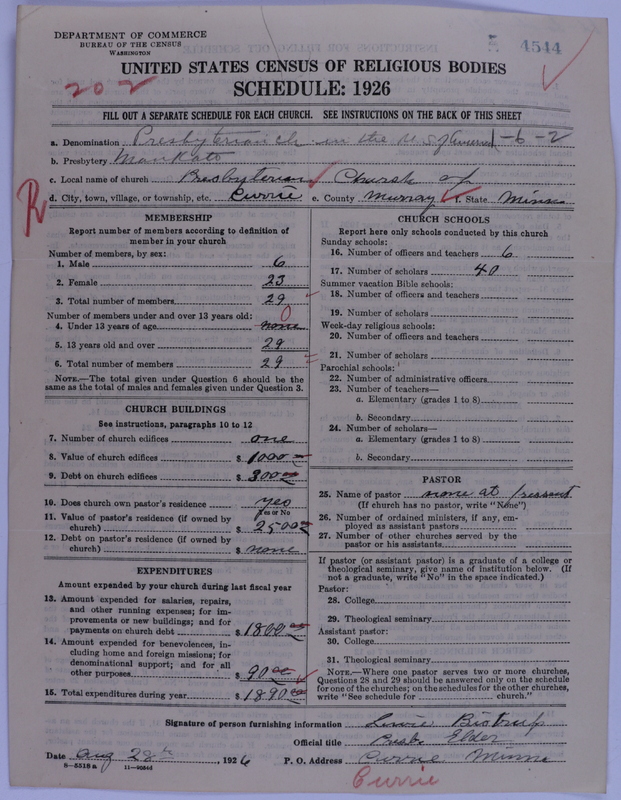 Scan of Presbyterian Church in the United States of America: 4544