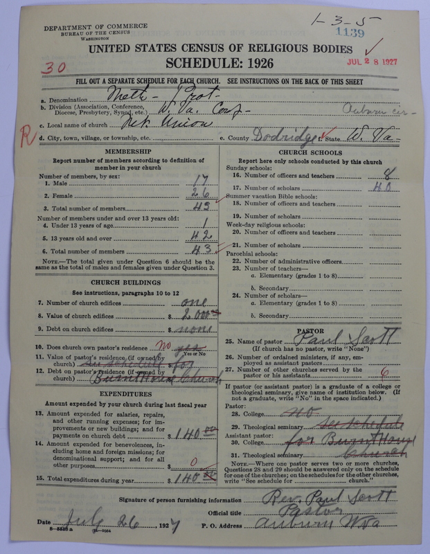 Scan of Methodist Protestant Church: 1139