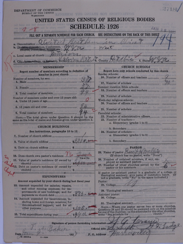 Scan of Church of the United Brethren in Christ: 2718